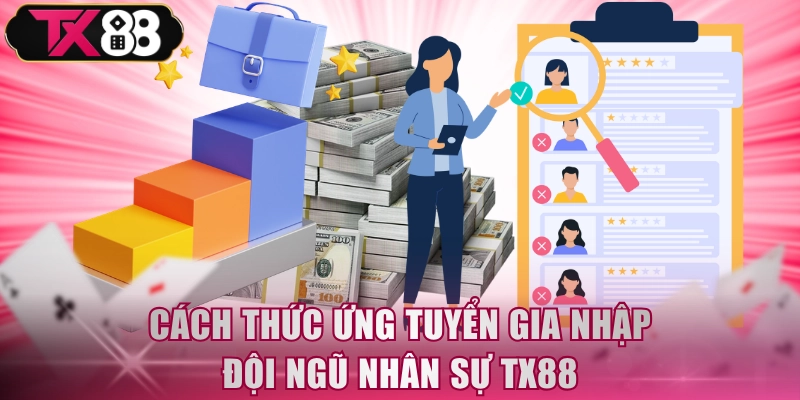 Cách thức ứng tuyển gia nhập đội ngũ nhân sự TX88