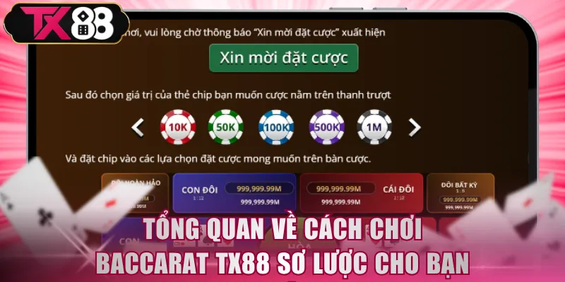 Tổng quan về cách chơi Baccarat TX88 sơ lược cho bạn mới